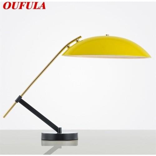 OUFULA Modern Night Table Lamp Simple Design E14 Reading Desk Light Home LED Eye Protection For Children Office Bedroom Study