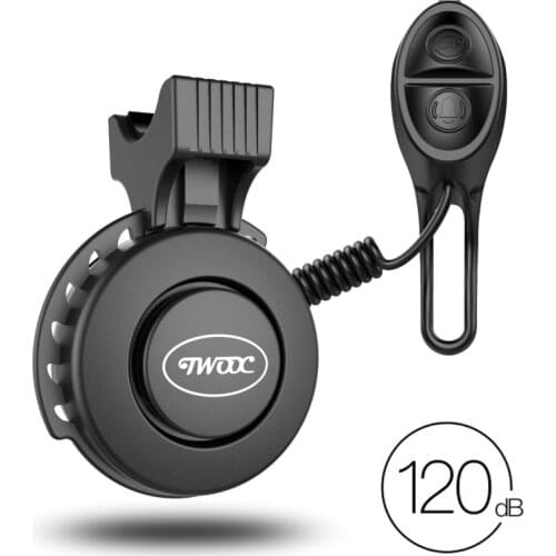 Bicycle Electric Bell USB Rechargeable MTB Scooter Road Bike Handlebar Horn 4 Modes Sound Alarm Ring Bell Cycling Accessories