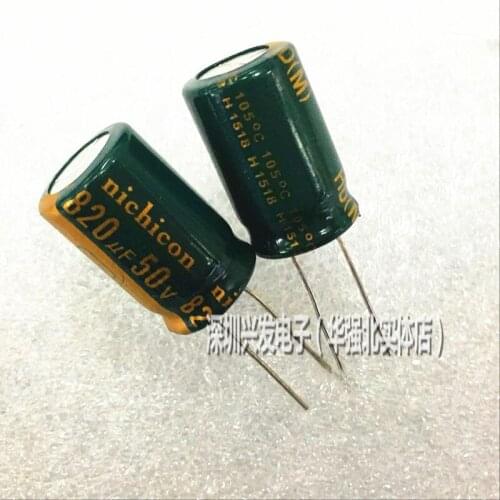 50V820UF high frequency low resistance high life electrolytic capacitor 820UF 50V 13X20