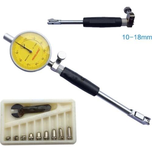 High Quality 10-18mm Dial Bore Gauge With 0-3mm Indicator Measuring Engine Gage Metric Cylinder Internal Bore Measuring Gage