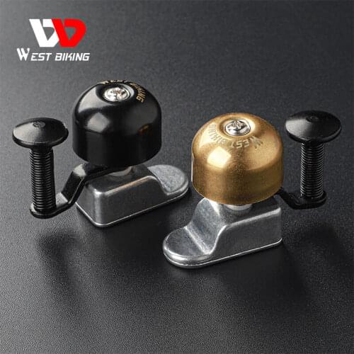 WEST BIKING Bike Bell Mini Ultralight Cycling Safety Alarm Horn Aluminum Alloy Handlebar Bicycle Ring MTB Bike Accessories