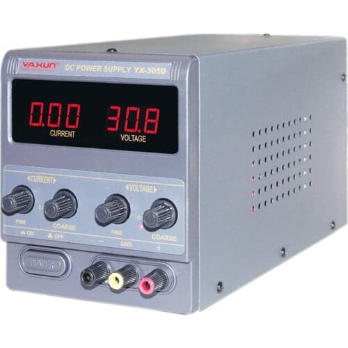 Free Shipping YAXUN Variable 30V 5A DC Power Supply For Lab PS-305D 110V/220 adjustment, digital regulated DC power supply