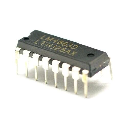 10pcs/lot LM4863D LM4863N LM4863 DIP-16 In Stock
