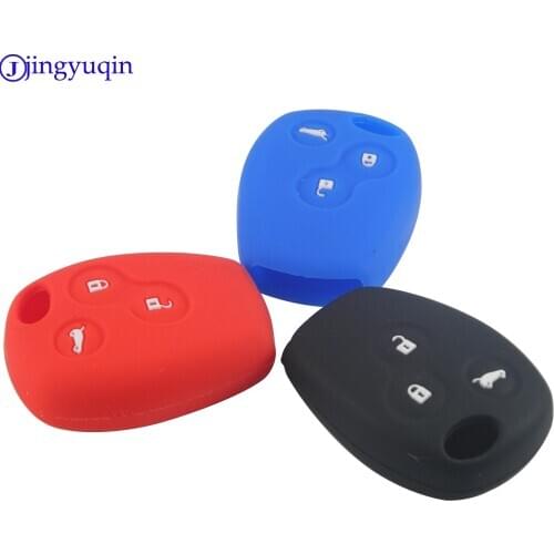 10ps Remote Car Key Silicone Case Cover Protector For Renault Clio Scenic Megane Duster Sandero Captur Twingo Modus Fluence 3BTN