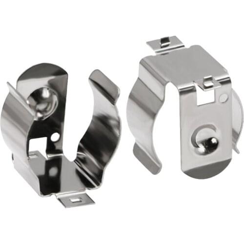 100pcs/lot Spring Steel with Nickel Plated 18650, CR123A Battery Clip High Precision CR123A, 18650 Battery Holder BC-1619