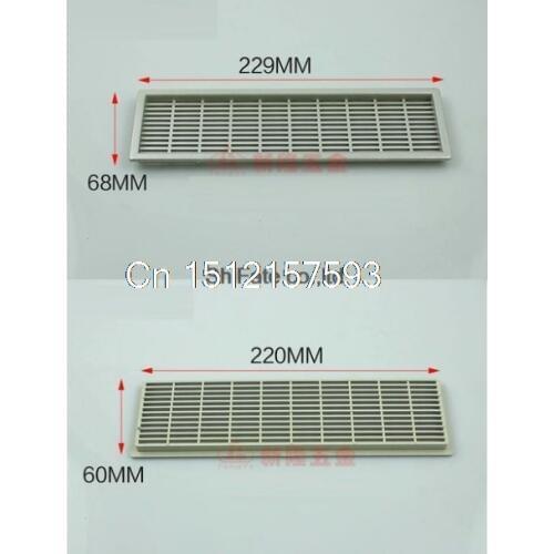 2PCS Ventilation Grill Covers High Quality ASA Plastic 220 x 60 x 7mm Customize