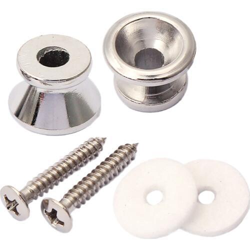 2 Pack Mushrooms Head Guitar Strap Lock Button Stringed Instruments For Acousitc Electric Guitar