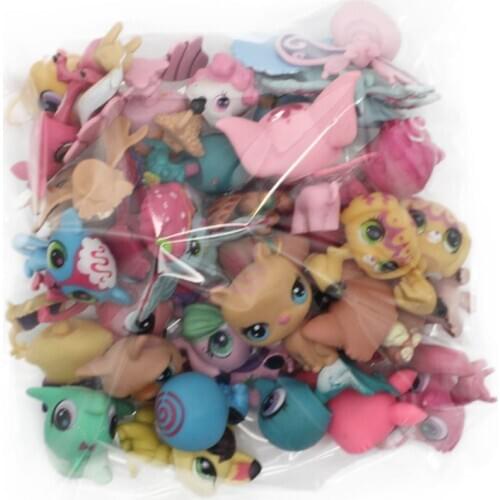 20Pcs/lot Q Cute Doll Model Toy Bag Little Pet Shop Mini Toy Animal Cat Patrulla Canina Dog Toys for Childrens Gift Toy