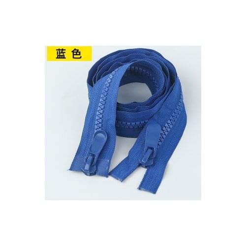 A11 Sewing supplies 120CM Resin zipper color down jacket zipper No.8 double zipper garment long zipper self-locking pull head