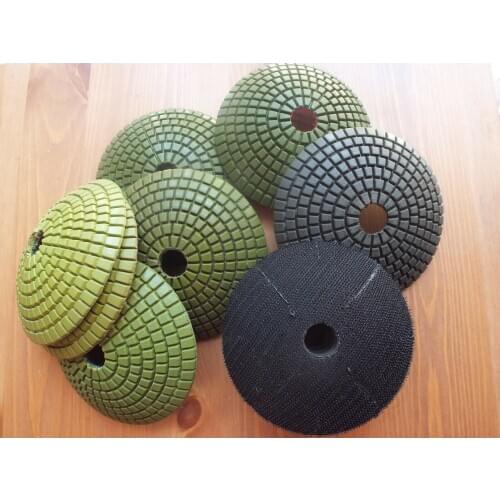 Diamond Polishing Pads 4 Inch 8 Piece Set of 4 Inch Convex Polishing Diamond Pads