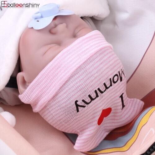 BalleenShiny 10 Colors Baby Tyre Warmer Cap Cartoon Baby Hat Girls Boys Toddlers Cotton Sleep Cap For Newborn Cloth Accessories