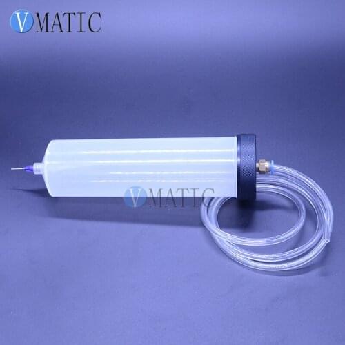Free Shipping New Thickening Explosion-Proof 300cc Luer Lock Tip Dispenser Syringe Barrel With Adapter