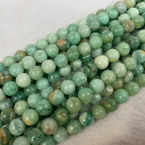 Natural green quartz stone beads natural GEM stone beads DIY spacer beads for jewelry making strand 15" wholesale