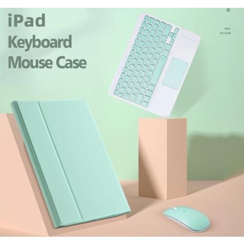 Wireless Bluetooth Keyboard With Touchpad Case For 8th 7th Generation Apple iPad 2018/2017 9.7/Pro 9.7/Air2 Tablet Cloth Case