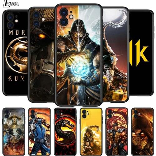 Mortal Kombat for Apple iPhone 12 Pro Max Mini 11 Pro XS Max X XR 6S 6 7 8 Plus 5 5S SE2020 Black Phone Case