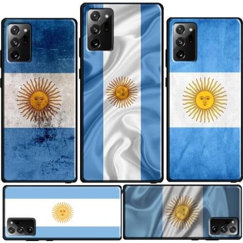 Argentina Flag Case For Samsung Galaxy Note 20 Ultra Note 10 Plus S8 S9 S10 Plus S20 FE S21 Ultra Coque