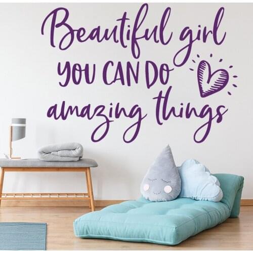 Diy English Text Home Decor Vinyl Wall Stickers For Kids Rooms Nursery Livingroom decoration wall Decal adesivi murali HY1785