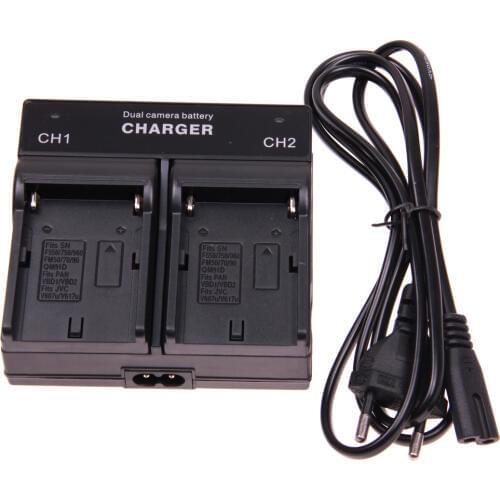 Dual Channel Battery Charger For Sony NP-FV100 FV70 FV50 NP-FH100 FH70 FH60 FH50 FH40 FH30 NP-FP90 FP70 FP70 FP60 PF51 FP50