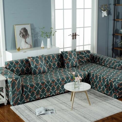 Elastic Sofa Cover Set Spandex Universal Corner Sofa Covers for Living Room Furniture Protector Armchair Corner Couch