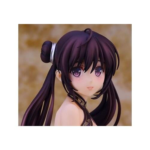 27CM Japanese anime figure sexy cheongsam girl chair action figure collectible model toys