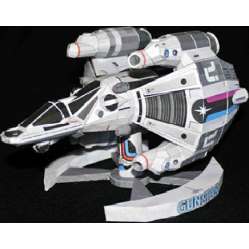 The final Star Warrior Combat spacecraft 3D Paper Model DIY