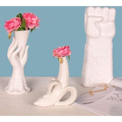Ceramic Vase Home Decor Flower Pots Planter Banana Home Furnishing Kitchen Restaurant Decoration Vase Creative Home Decor vase