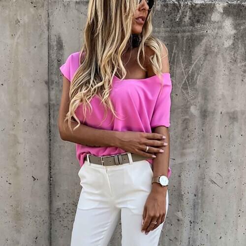Summer 2021 Cotton T-shirt Women Casual O-neck Slim Stretchy Solid Color Short Sleeve Tops Tees Tshirt Women Clothing #T1P