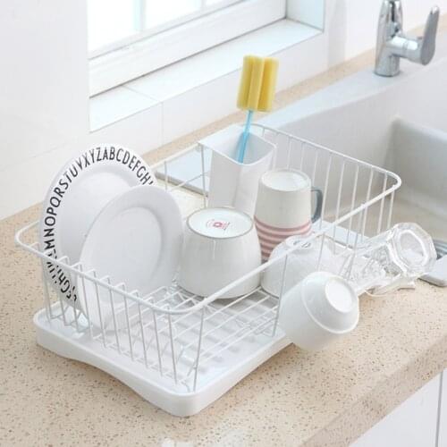 Multifunctional Kitchen Dish Drainer Drain Board Sundry Storage Rack Easy to Use