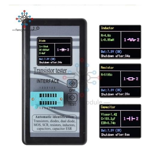 M328 Multifunction Transistor Tester Automatic Identified Resistor Inductor Capacitor ESR Meter Checker Detector