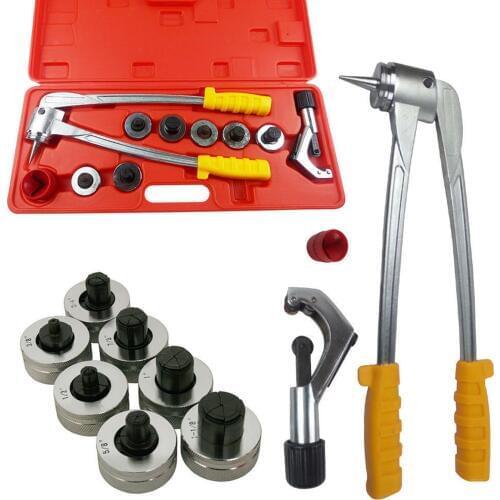 Copper Tube Expander Tool Kit Pipe Expander Tube Cutter Plumbing Air Conditioner 7 Lever Hydraulic Tubing Expander Tool Swaging