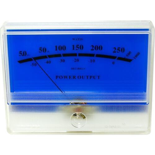 Panel VU Meter DB Level Header Blue lake Amplifier chassis Audio Level meter