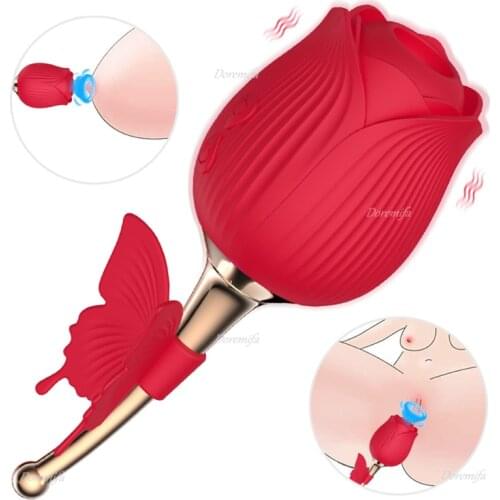 Rose Sucking Vibrator Female Masturbator G-Spot Massage Sucking Sex Toy Clitoral Sucker Couple Sex Games Adult Products for 18