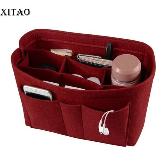 XITAO Insert Bag Case Multi-function for Ladies Travel Organizer Fashion New Solid Color 2021 Summer Minority Bags CLL1665