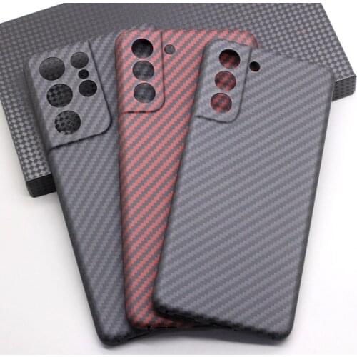 For Samsung S21 Ultra / S21 Plus / S21 Ultra-thin Carbon Fiber Protective Case Anti-drop Carbon Fiber Phone Case Hard Case
