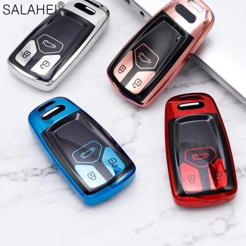 Hot Sale New Soft TPU Car Smart Key protect Case For Audi A4 B9 Q5 Q7 TT TTS 8S 2016 2017 Auto Key Full Cover Shell Accessories