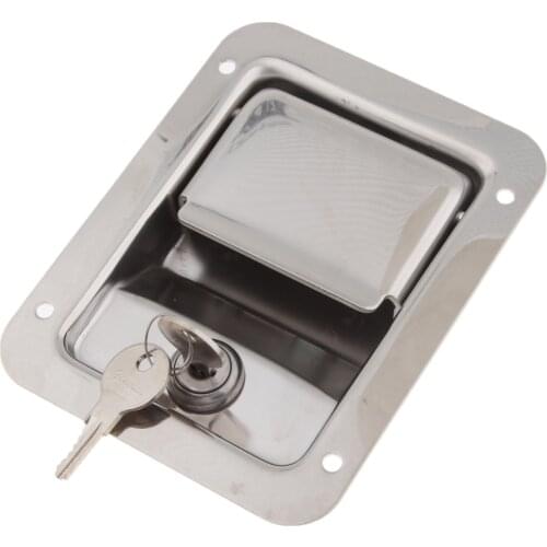 Travel Trailer Lock Stainless Steel Rv Door Latch Heavy Duty Flush Mount Handle Latch for Toolbox