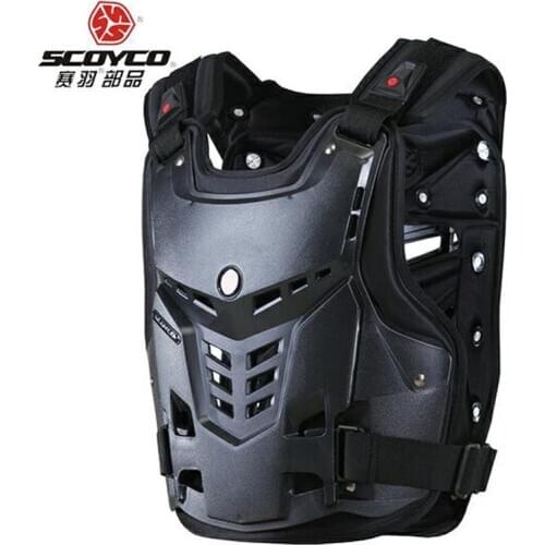 SCOYCO Motocross Motorcycle kinght Chest Back Protector Armour Vest AM05 Moto Body Guard Vest Racing Protective Jacket
