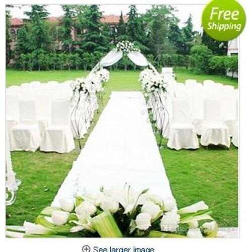 1m width X 10 m/roll Fashion White Nonwoven Carpet Aisle Runner For Wedding Party Backdrop Centerpieces Decorations Supplies Fre