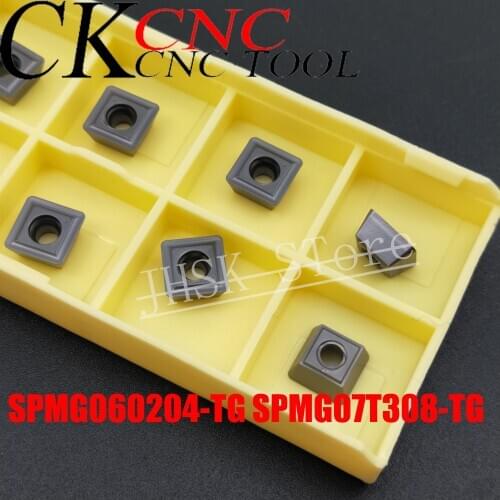 10pcs SPMG060204-TG SPMG07T308-TG LF6018 SP type U drill violent fast drilling blind hole square SPMG U drill carbide blade