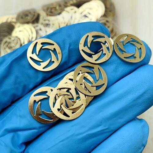 2pieces Gasket Brass Washer For 710 DIY Folding Knife Brass Washers CQC 550 551 552 Folding Knife Accessories Tools