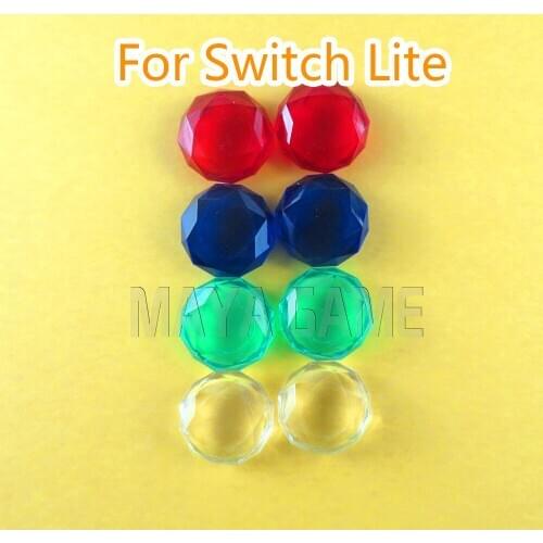 2pcs For Nintend Switch Lite Cap Joy-con NS Controller Joycon Transparent Crystal Protective Case Cover Utral Nintendos Switch