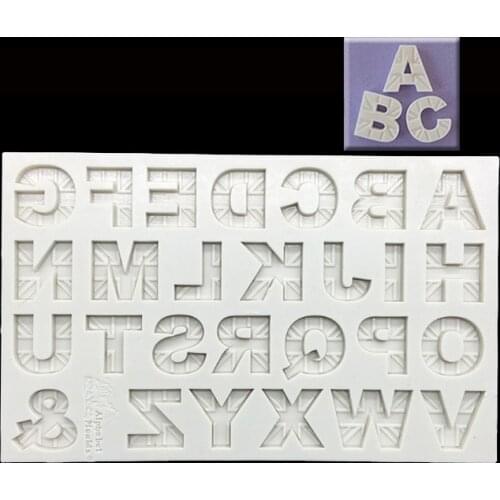 2017 New Alphabet Fondant Cake Mold Chocolate Mold for the Kitchen Decorating Tools