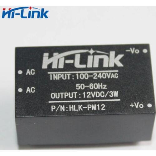 5PCS/LOT HLK-PM12 High-precision power module 220v turn 12v 3W step-down voltage Regulator Isolation switch