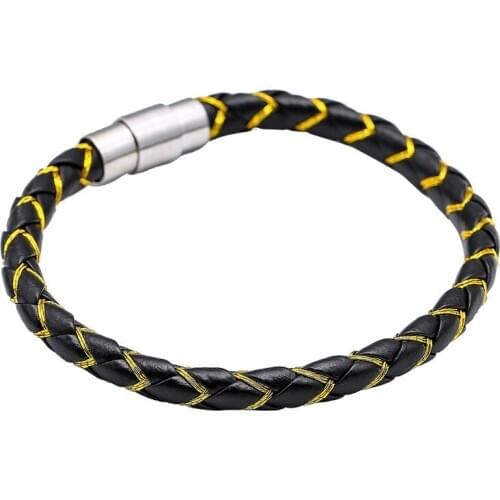 Winding Graphic Accessory Stainless Steel Mens Leather Bracelet For Women Different Color Combination Bracelets 2021 Gift