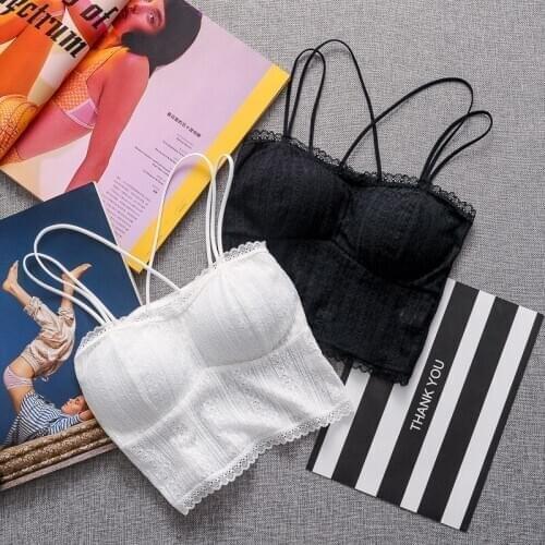 2020 New Arrival Women Push Up Wireless Lace Bra Top Women Bralette Underwear Lingerie Half Cup Hot