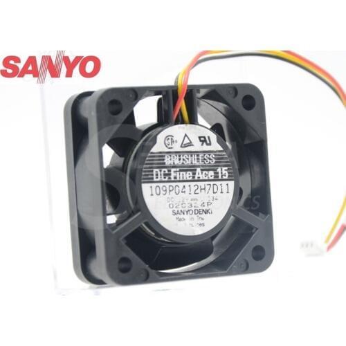 For Sanyo 109P0412H7D11 40*40*15mm 4015 40mm DC 12V 0.13A TV set axial cooling fan