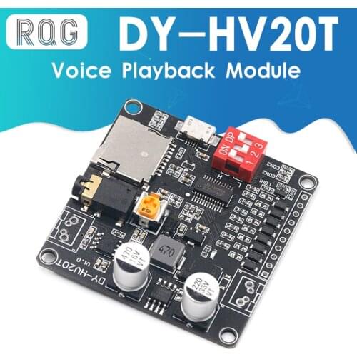 DY-HV20T 12V/24V power supply10W/20W Voice playback module supporting Micro SD card MP3 music player for Arduino