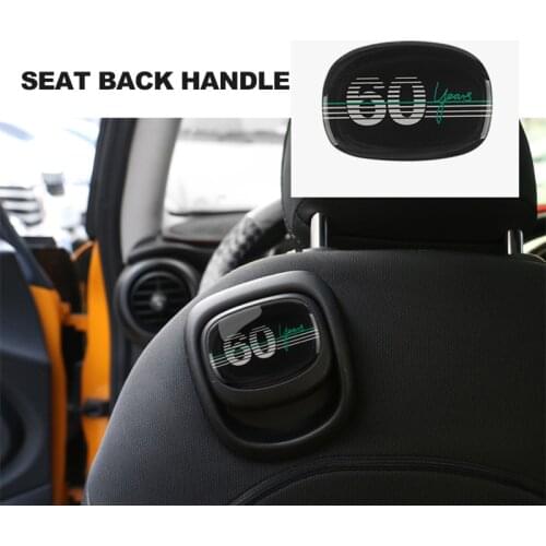 60 Years Commemorative Edition Stickers for MINI COOPER F56 Seat Back Decoration Dedicated 3D Epoxy Sticker Cover Accessories
