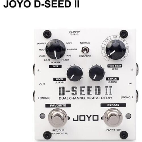 JOYO D-SEED Delay Guitar Effect Pedal delay effects guitarra stompbox Dual Channel Digital Delay True Bypass free shipping