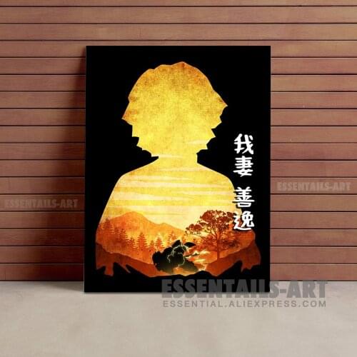 Zenitsu Demon Slayer Kny Canvas Wall Art Painting Decor Bedroom Study studio print Living kid Room Home Decoration Prints